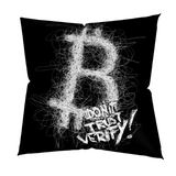 KaffeeSATS | Don't Trust Verify! | Premium Pillow Case