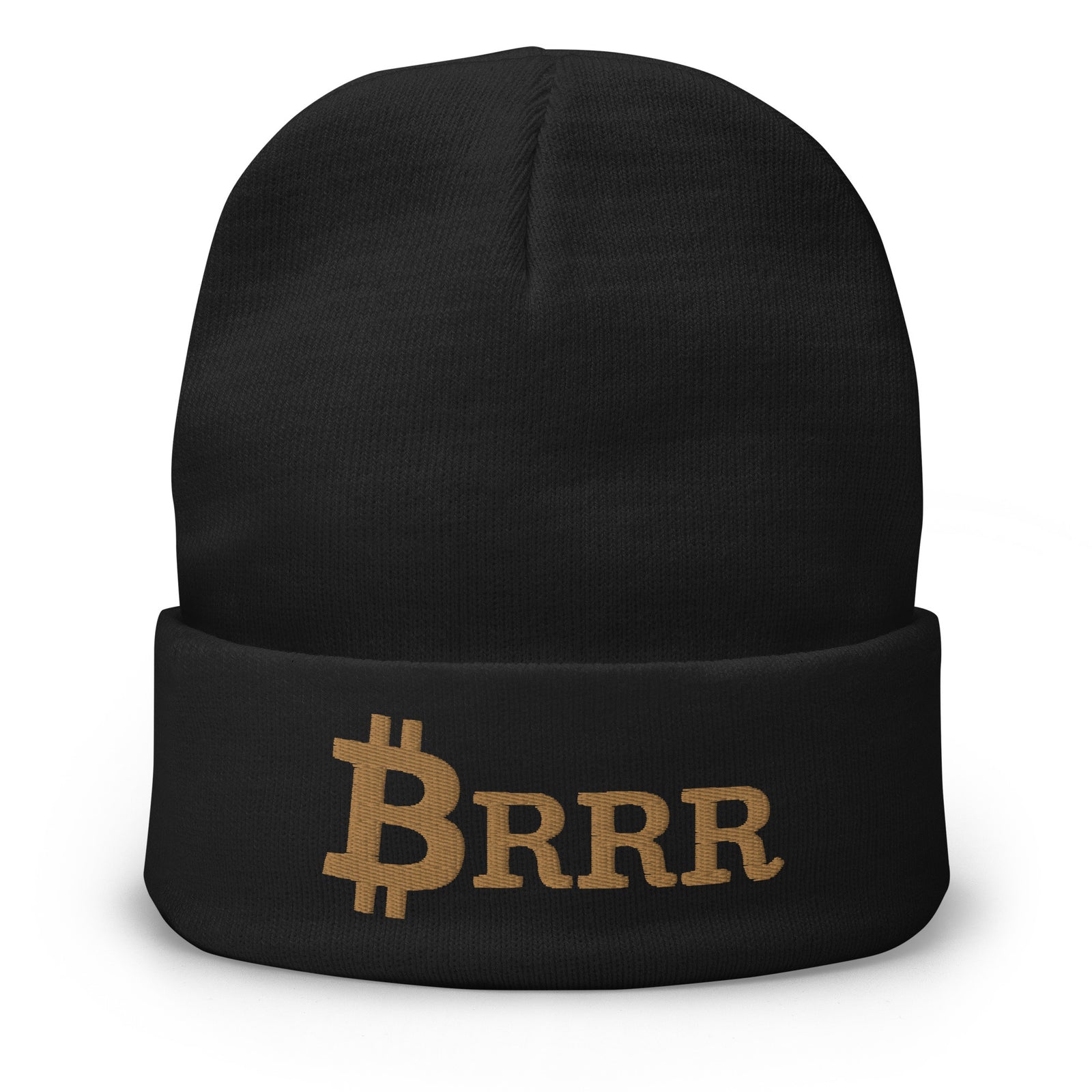 Bitcoin Brrr Embroidered Beanie