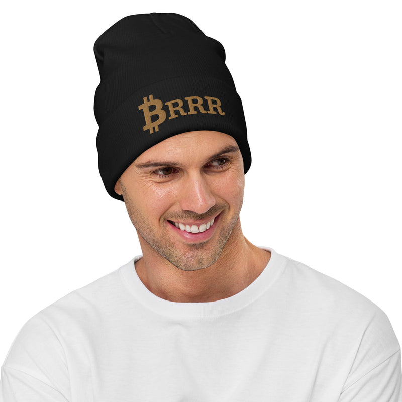 Bitcoin Brrr Embroidered Beanie