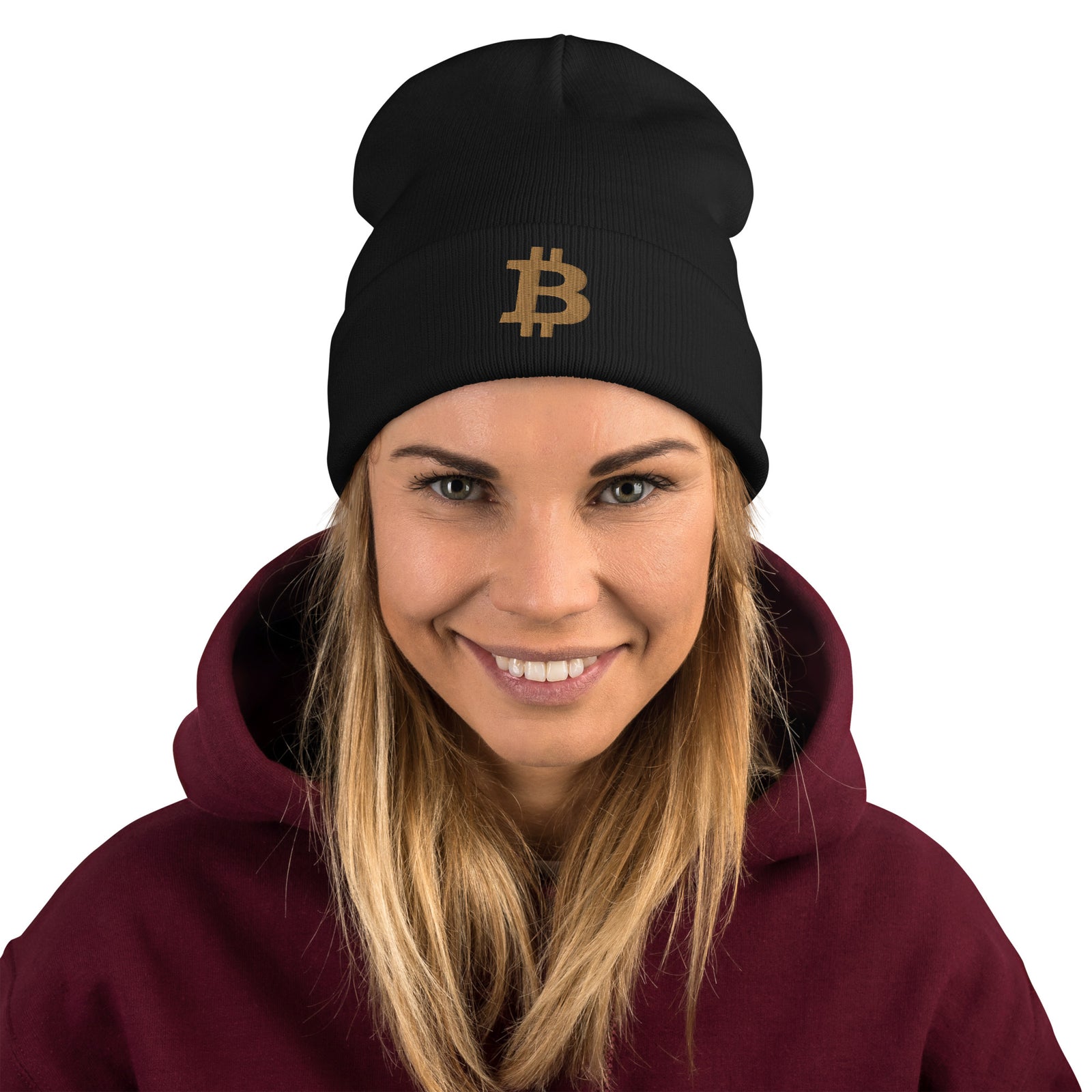 Bitcoin Embroidered Beanie
