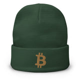 Bitcoin Embroidered Beanie