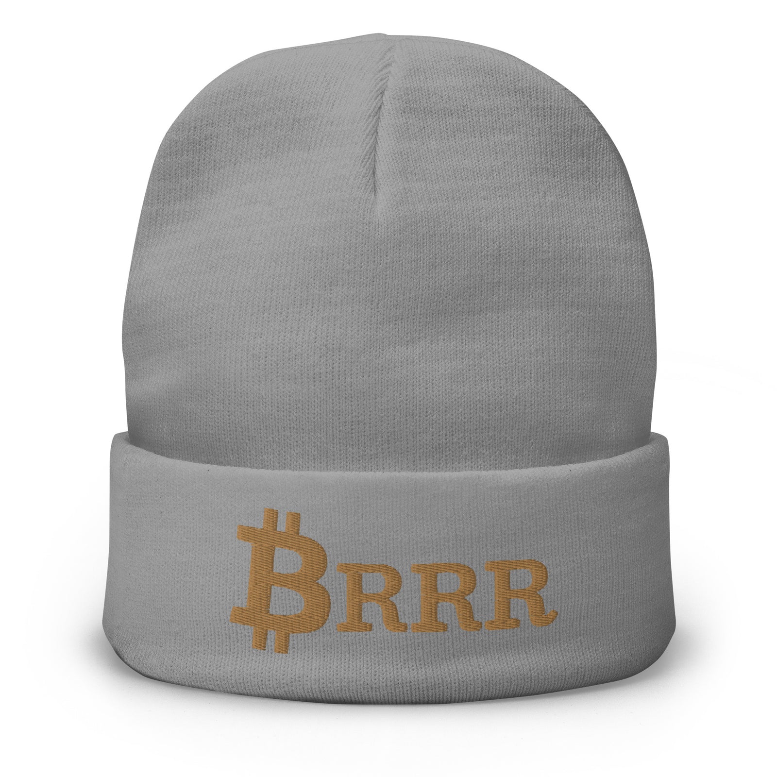 Bitcoin Brrr Embroidered Beanie