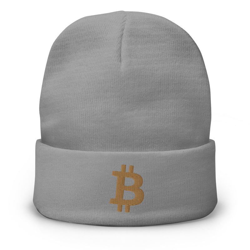 Bitcoin Embroidered Beanie