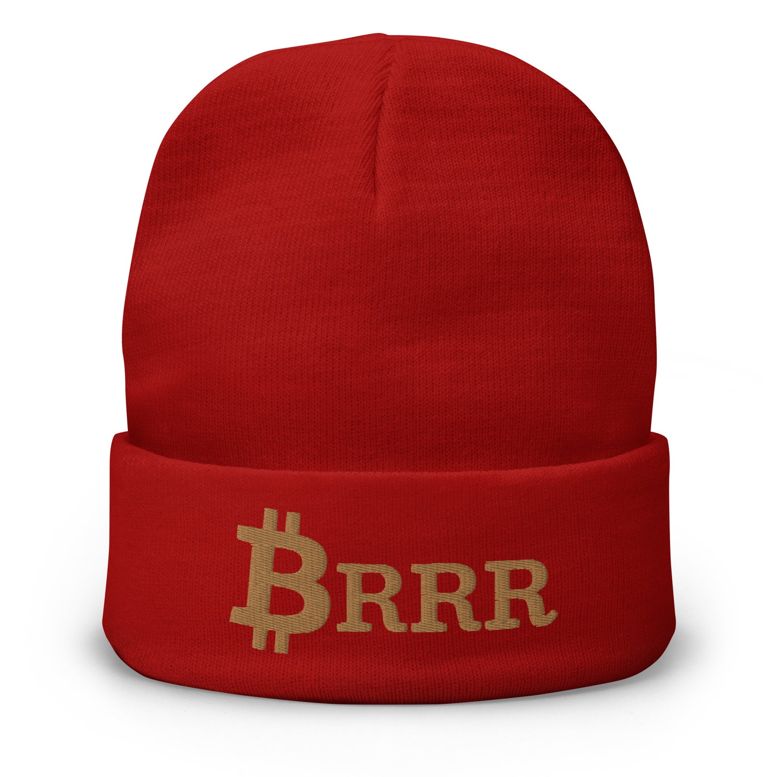Bitcoin Brrr Embroidered Beanie