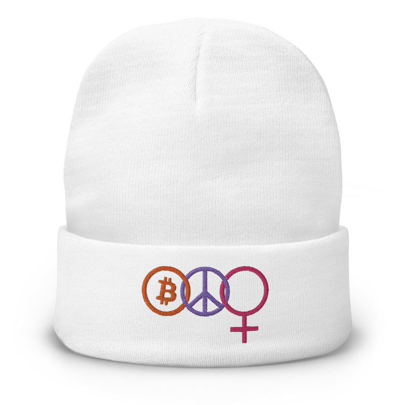 HerBitcoin Embroidered Beanie