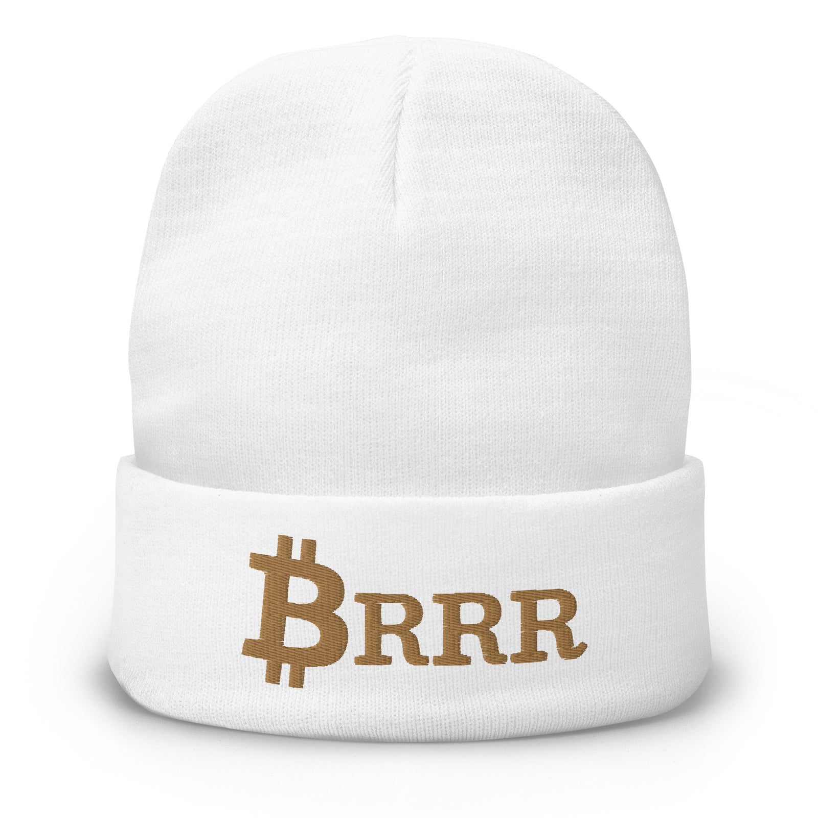 Bitcoin Brrr Embroidered Beanie