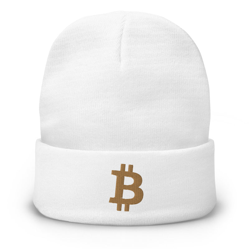 Bitcoin Embroidered Beanie