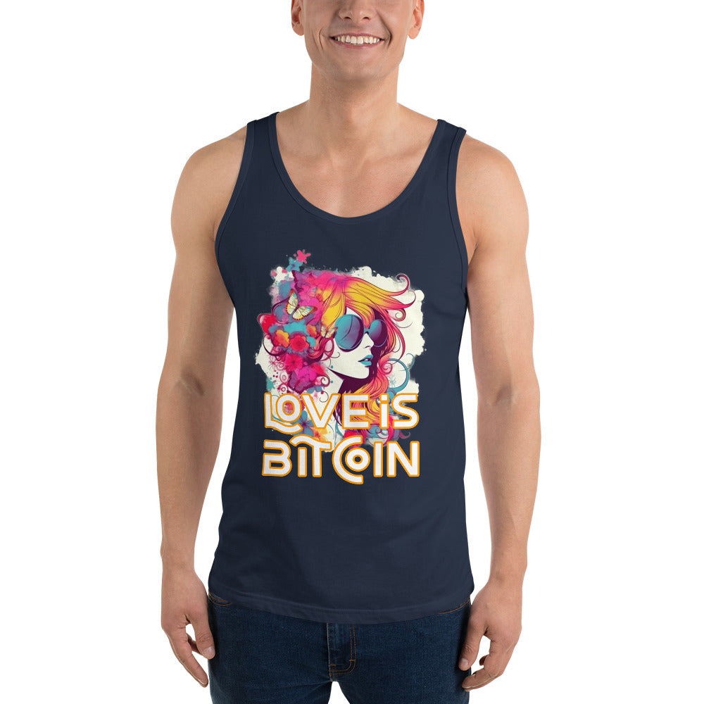 Love is Bitcoin Men's Tank Top