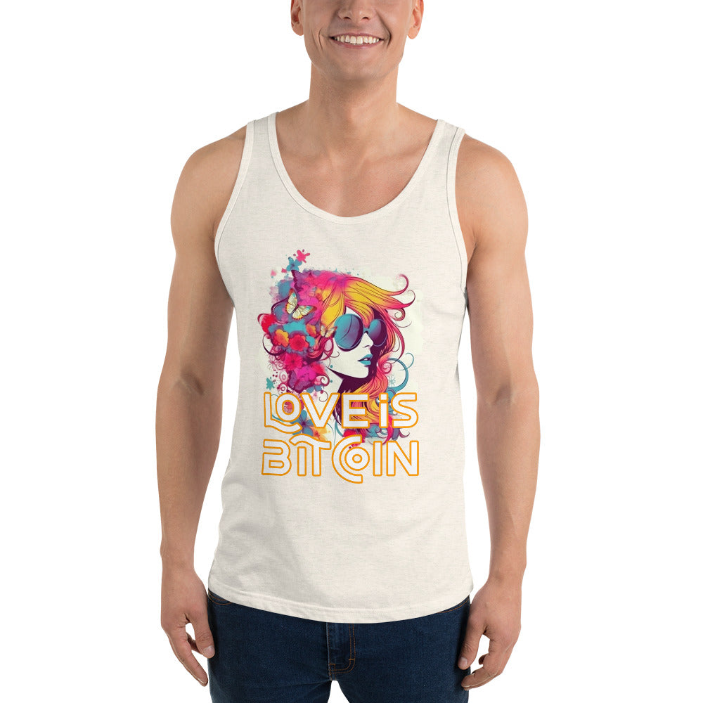 Love is Bitcoin Men's Tank Top