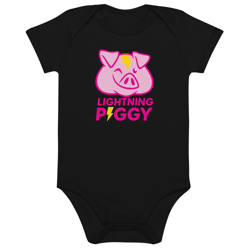 Lightning Piggy Organic Cotton Baby Bodysuit