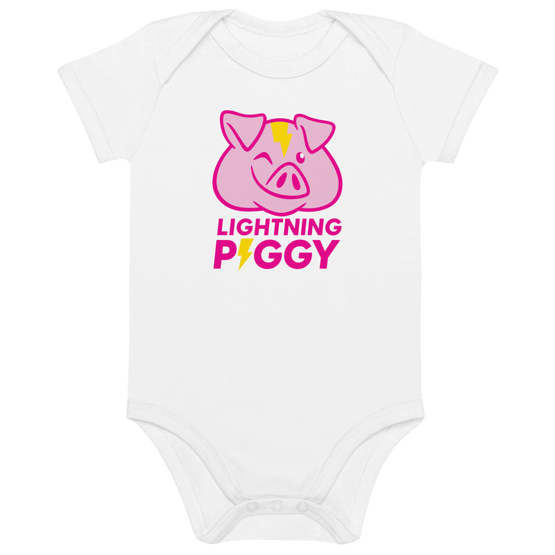 Lightning Piggy Organic Cotton Baby Bodysuit