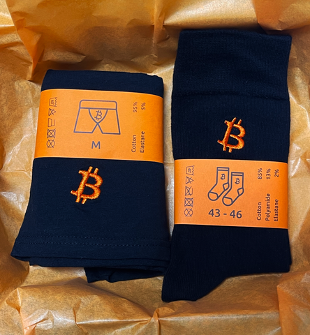 Bitcoin Socks & Underwear Bundle – Premium Crypto Gift Set