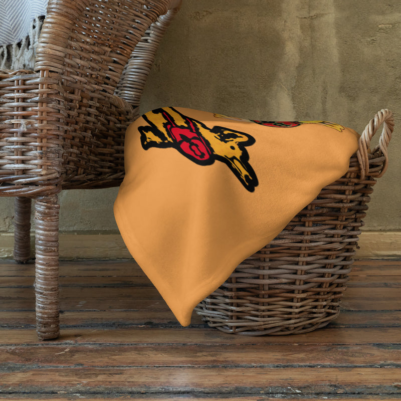 Bullybursti | Throw Blanket | Orange