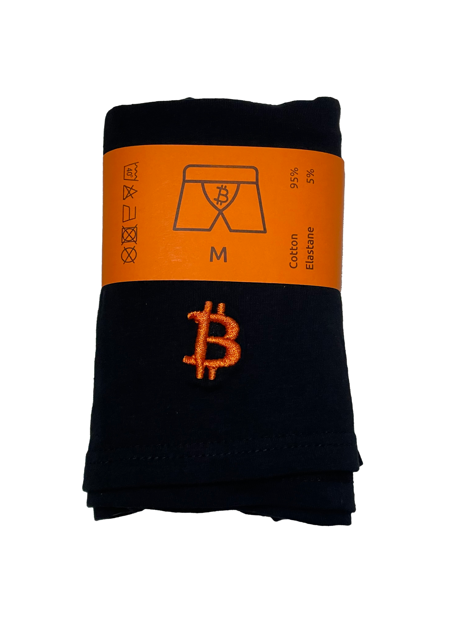 Men’s Underwear with Embroidered Bitcoin Symbol – Comfort Meets Crypto Style