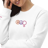 HerBitcoin Embroidered Women's Eco Sweatshirt