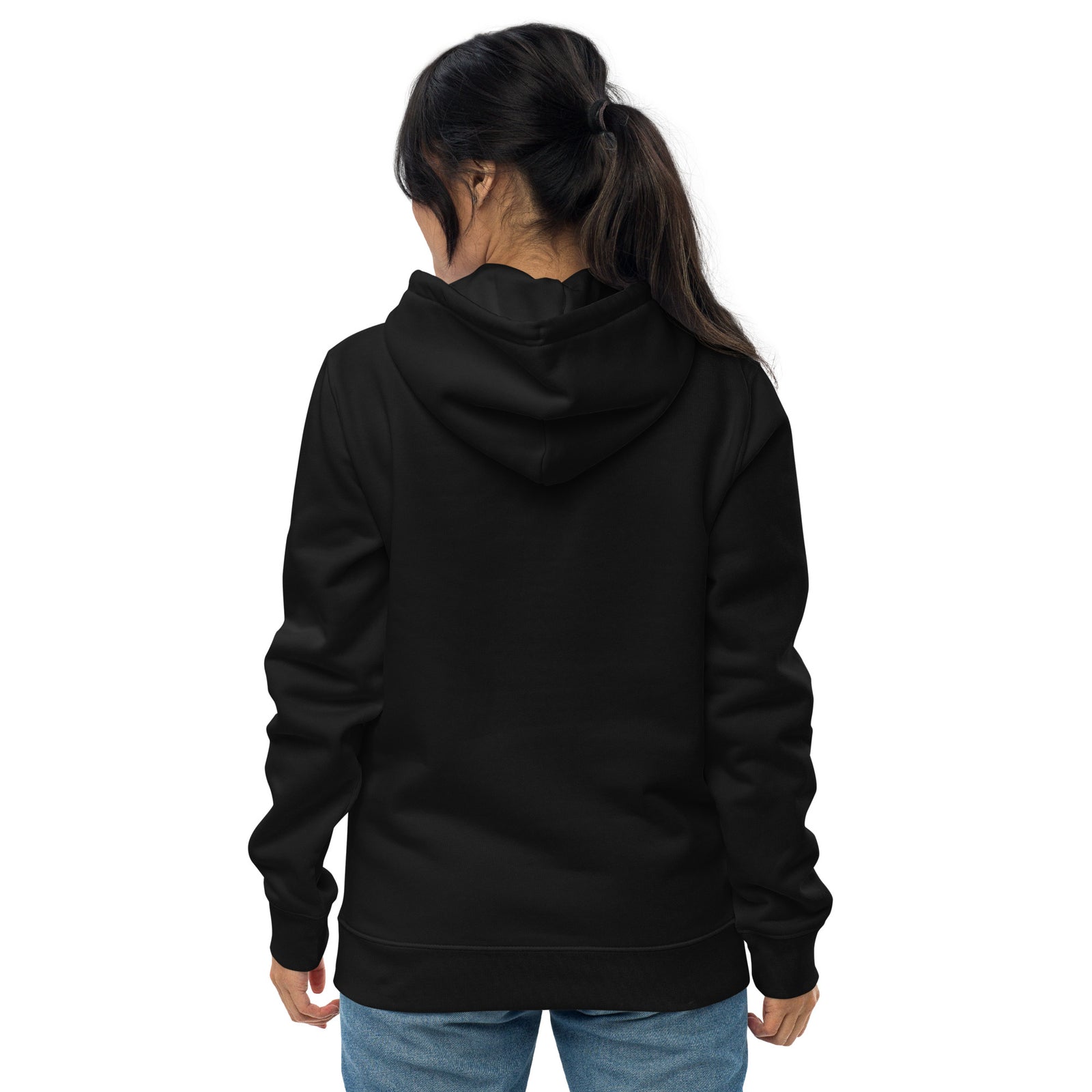 Bitcoin Satsymbol Frauen Bio Pullover Hoodie