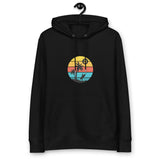 Bitcoin Retro Surfing Frauen Bio Pullover Hoodie