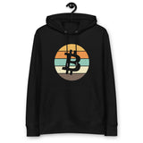 Bitcoin Retro Männer Bio Pullover Hoodie