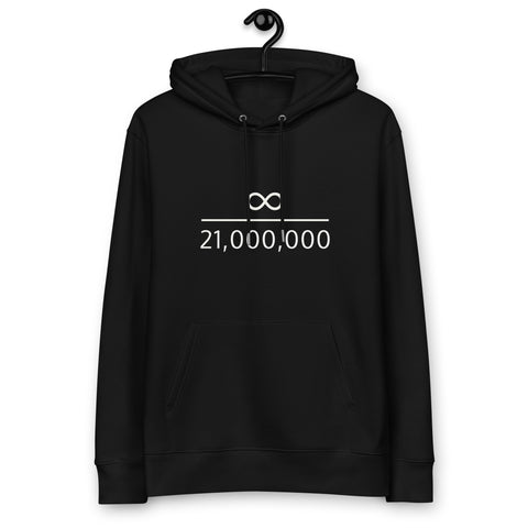 Infinity Divided by 21 Mio Bitcoin Women's Organic Pullover Hoodie