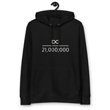 Infinity Divided by 21 Mio Bitcoin Men's Organic Pullover Hoodie