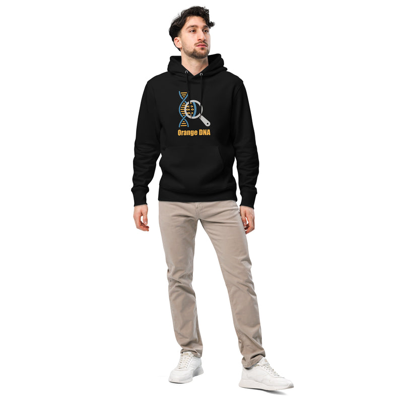 Bitcoin Orange DNA Männer Bio Pullover Hoodie
