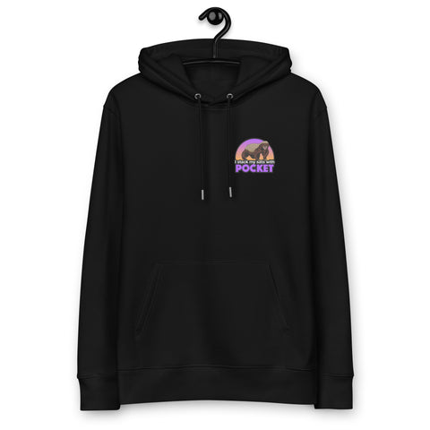 Pocket Bitcoin Honigdachs Männer Bio Pullover Hoodie