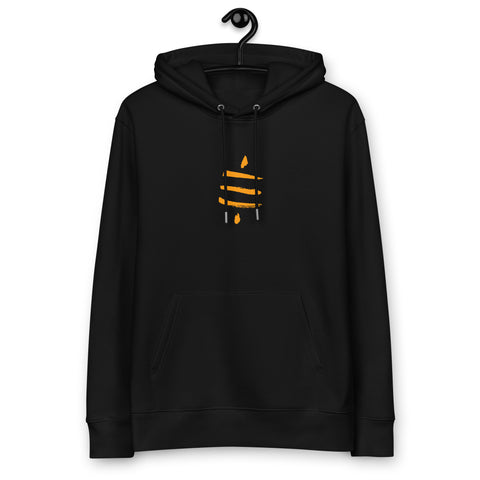 Satsymbol Men's Organic Pullover | Bitcoin Hoodie