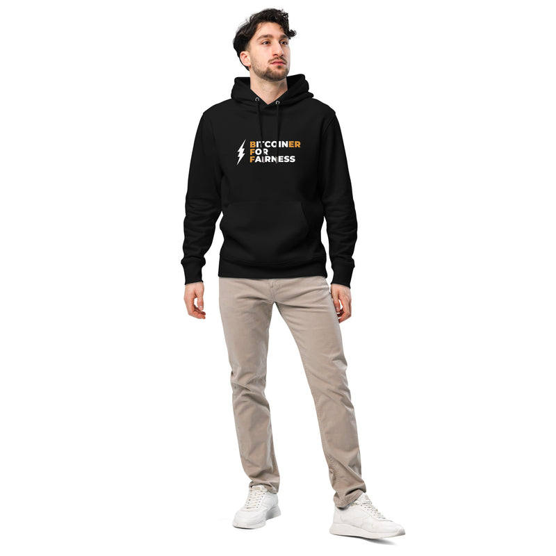 Bitcoiner For Fairness Men's Organic Pullover | Bitcoin Hoodie