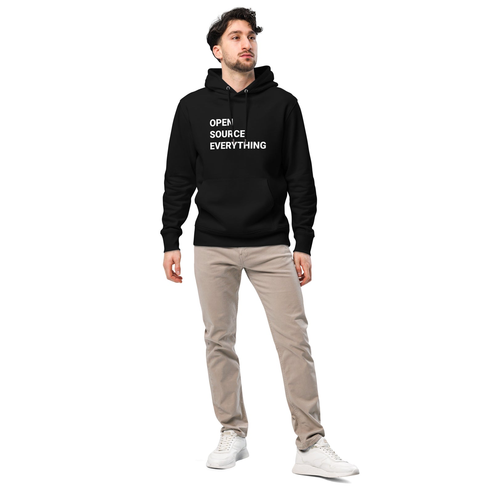 Open Source Everything Men's Organic Pullover | Bitcoin Hoodie