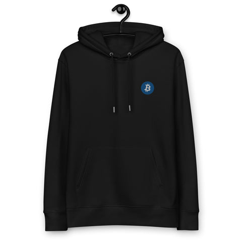 Was Bitcoin bringt. Embroidered Men's Organic Pullover Hoodie