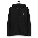 Bitcoin Embroidered Women's Organic Pullover Hoodie