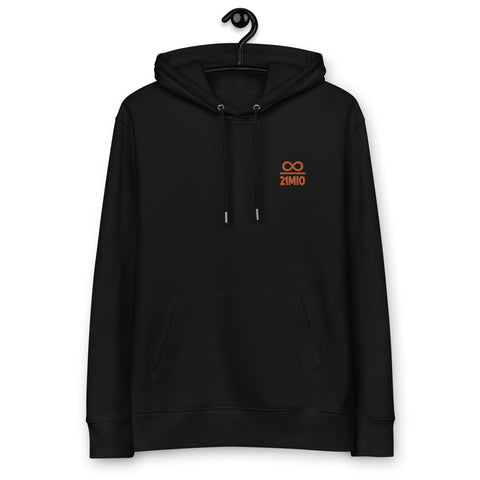 Infinity Divided by 21 Mio Bitcoin Embroidered Men's Organic Pullover Hoodie