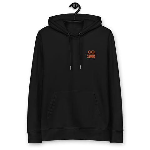 Infinity Divided by 21 Mio Bitcoin Embroidered Women's Organic Pullover Hoodie