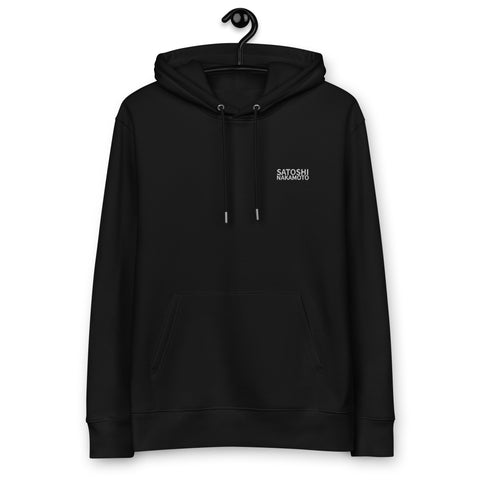 Bitcoin Satsymbol Embroidered Men's Organic Pullover Hoodie