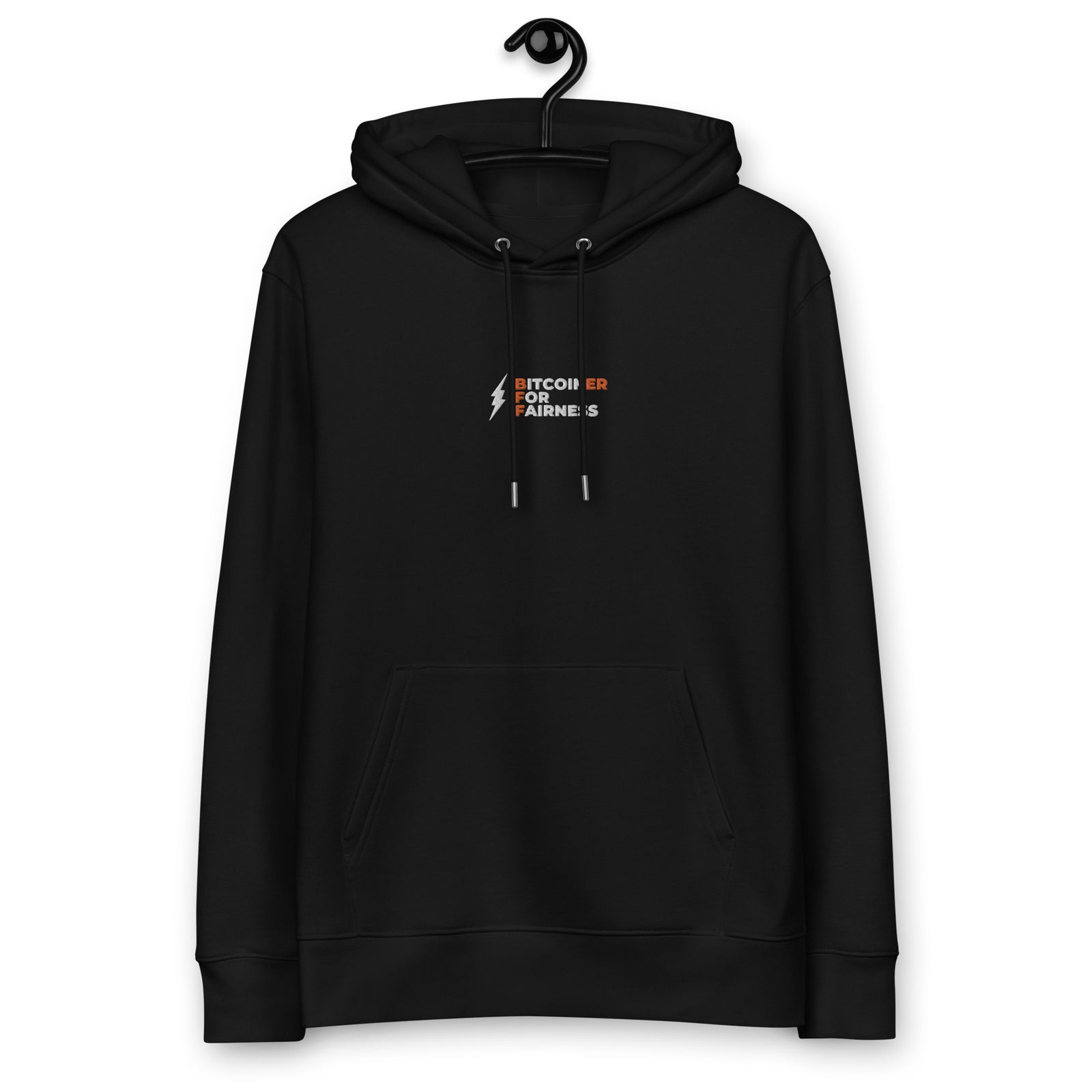 Bitcoiner For Fairness Embroidered Women's Organic Pullover Hoodie | Bitcoin T-Shirt