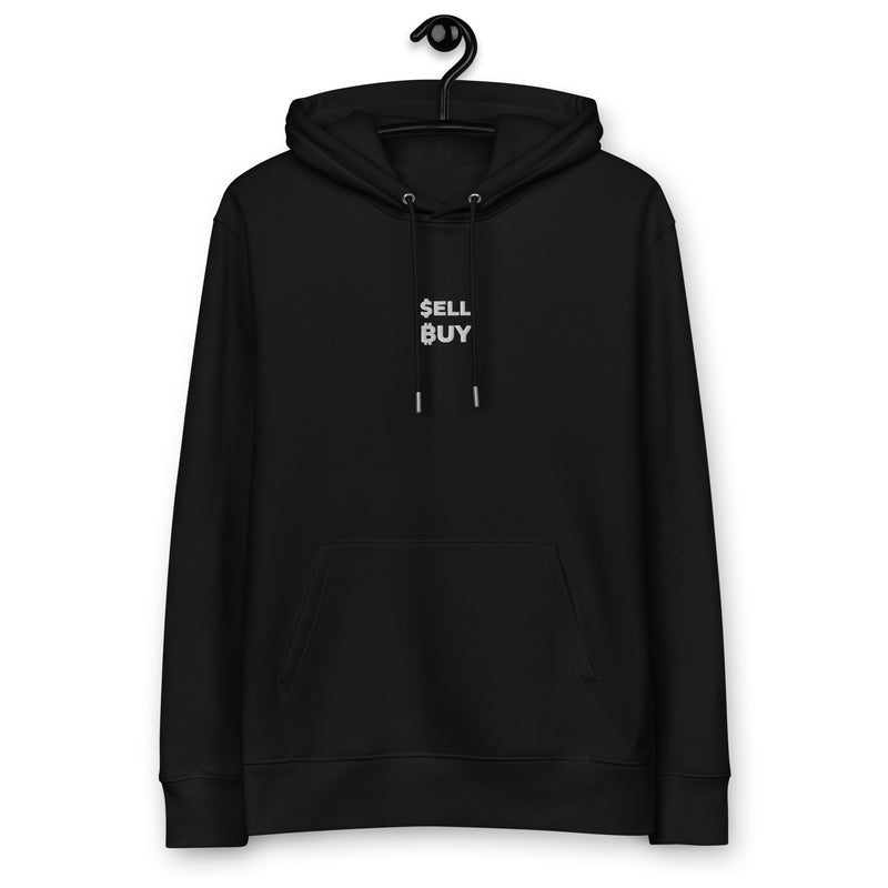 Sell Buy Embroidered Men's Organic Pullover | Bitcoin Hoodie
