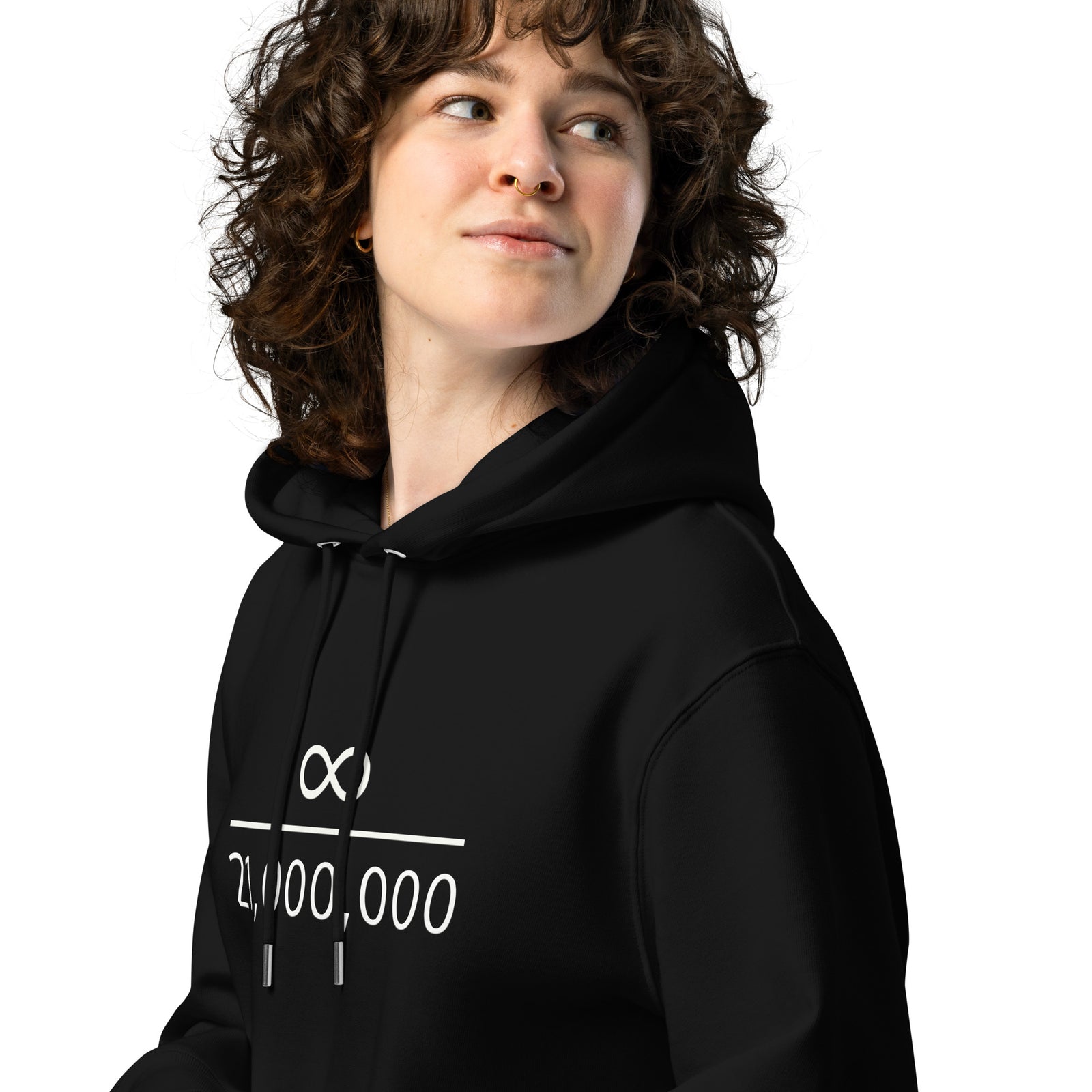 Infinity Divided by 21 Mio Bitcoin Frauen Bio Pullover Hoodie