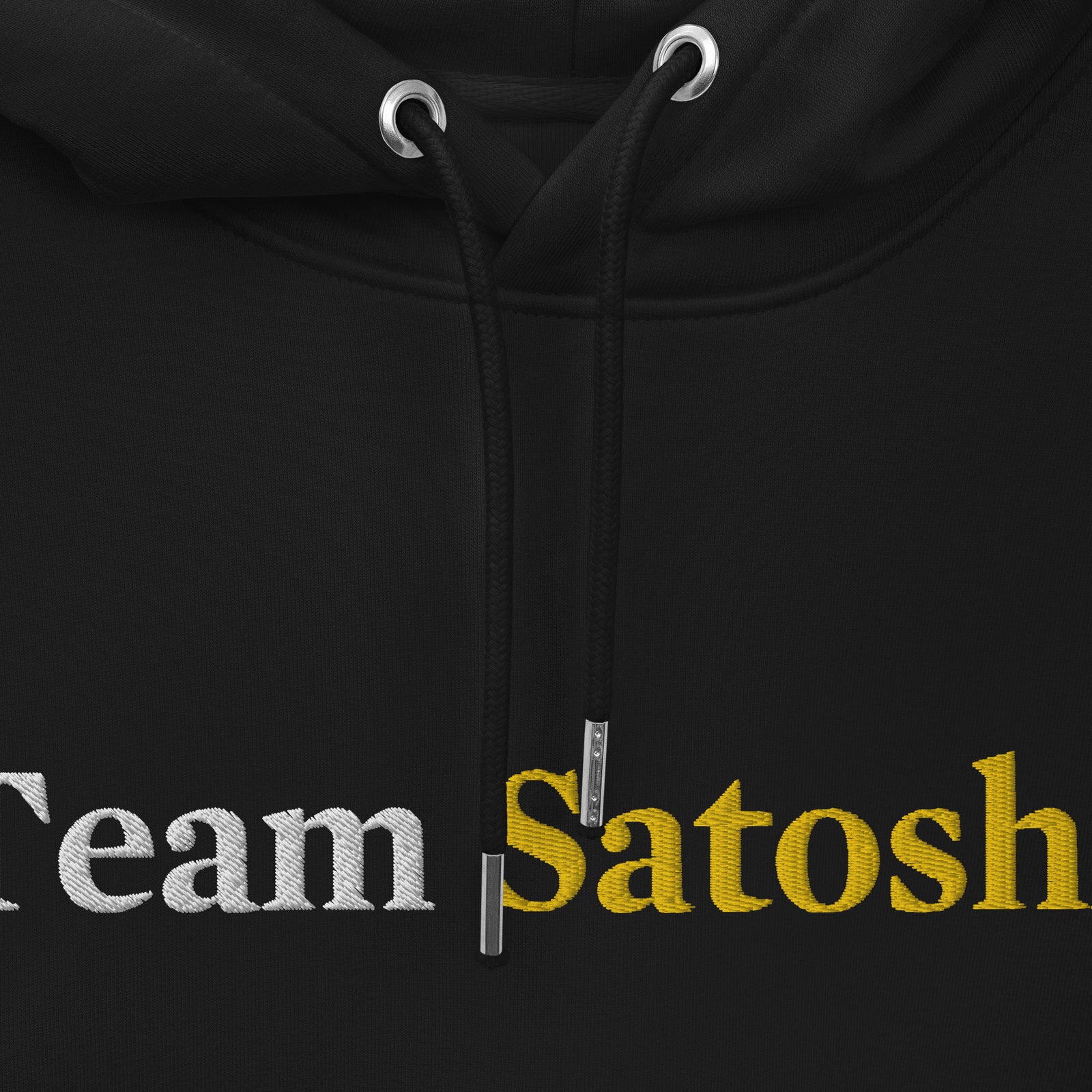 Coinfinity Team Satoshi Embroidered Men's Organic Pullover Bitcoin Hoodie with Pouch Pocket