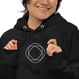 Jam Embroidered Women's Organic Pullover Hoodie with Pouch Pocket