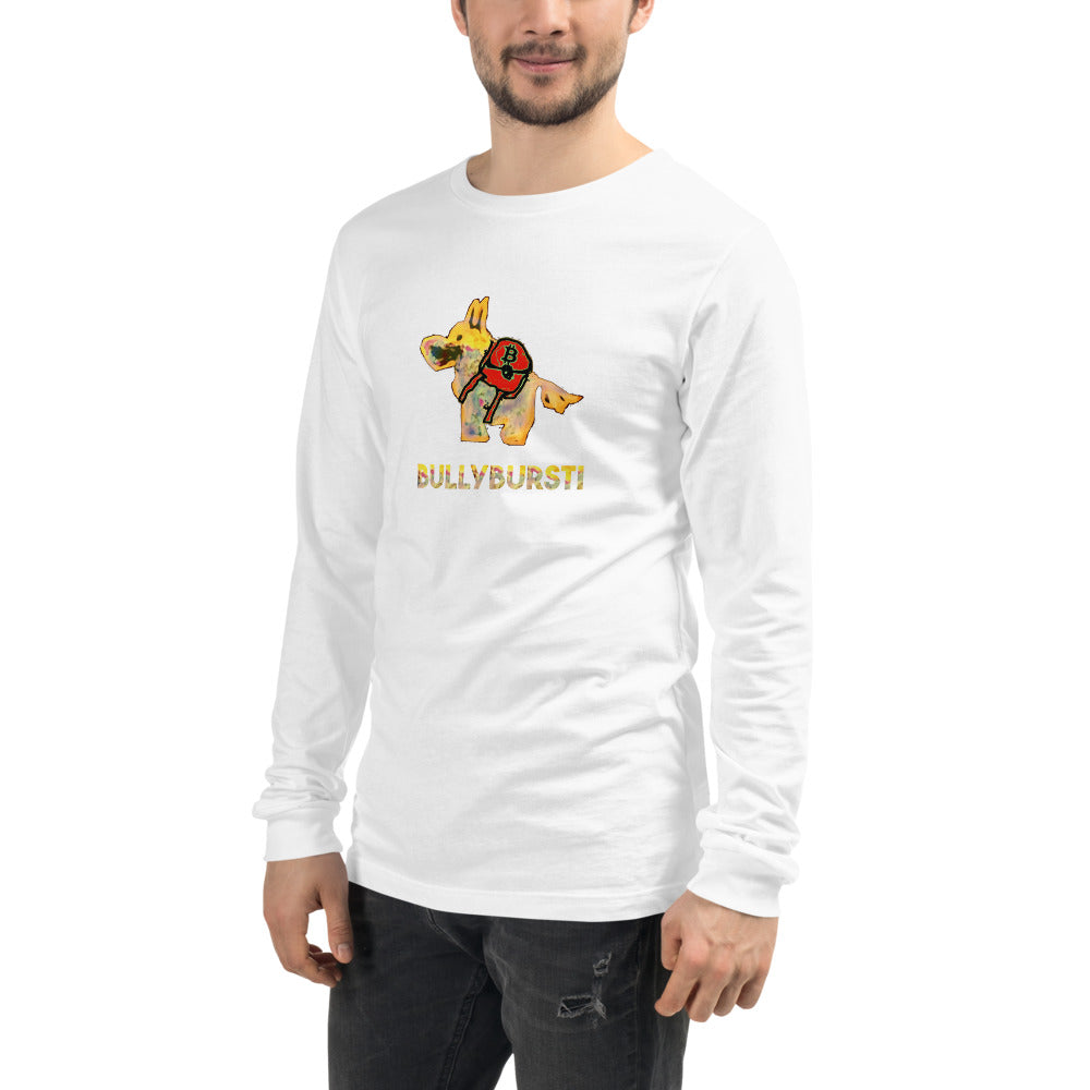 Bullybursti Bitcoin Long Sleeve T-Shirt | Premium Unisex Cotton Tee