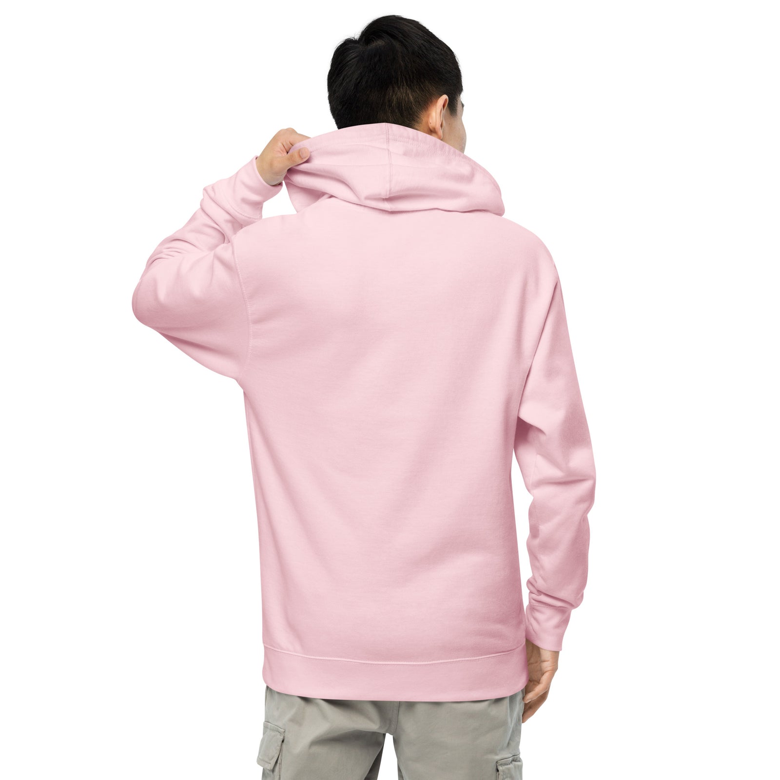 Fix The Money. Embroidered Men's Organic Pullover Bitcoin Hoodie with Pouch Pocket