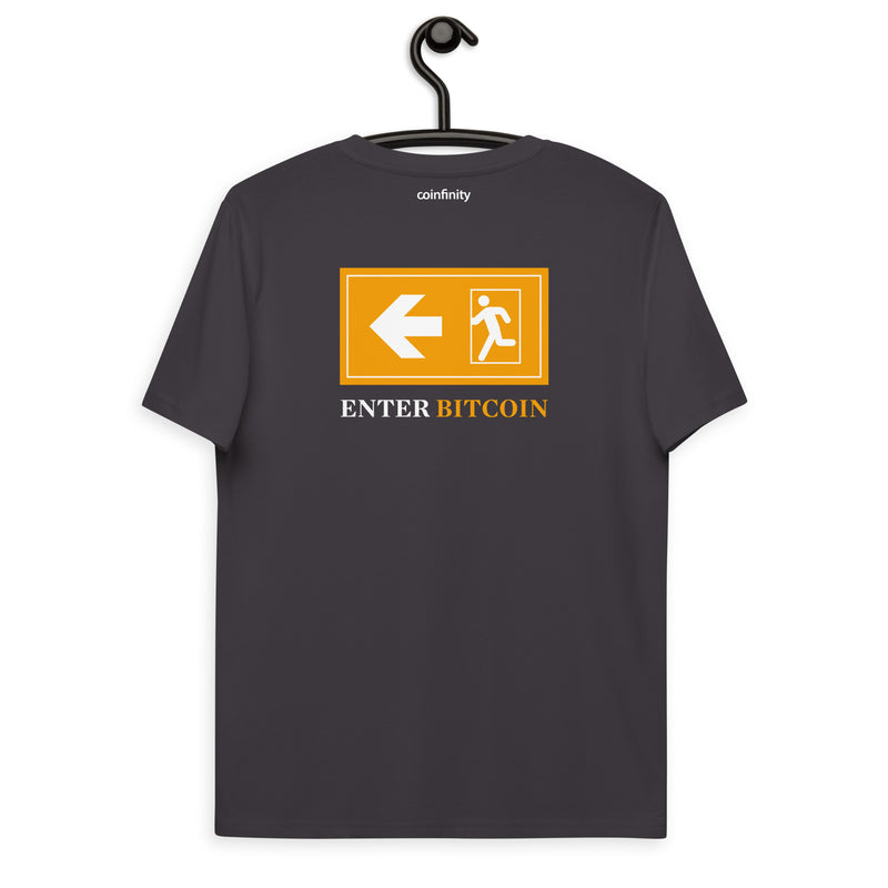 Coinfinity Exit FIAT Enter BITCOIN Men's Organic Cotton T-Shirt