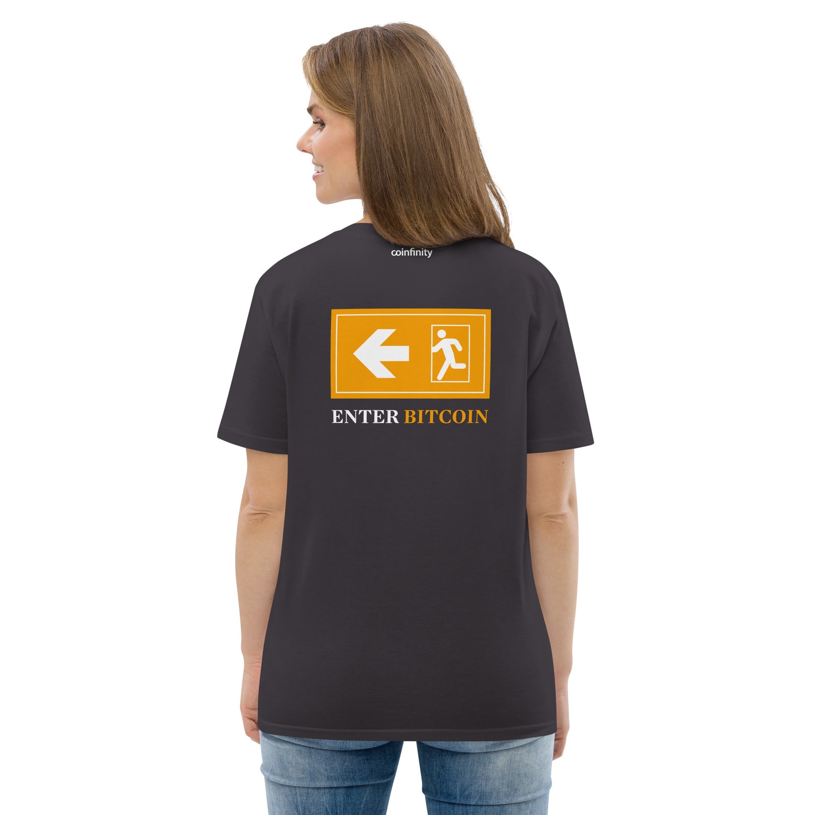 Coinfinity Exit FIAT Enter BITCOIN Women's Organic Cotton T-Shirt