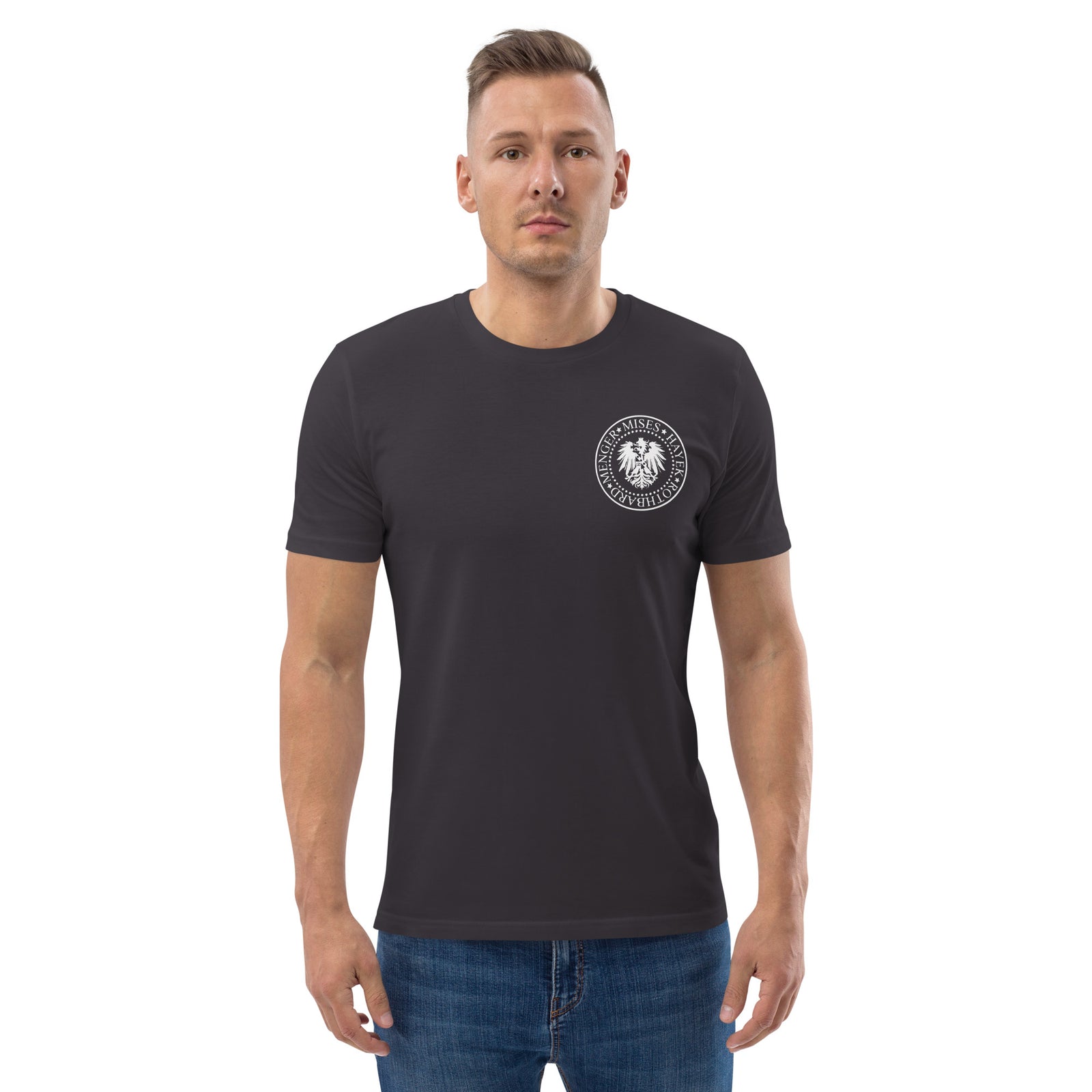 Coinfinity Team Austrian Men's Organic Cotton | Bitcoin T-Shirt