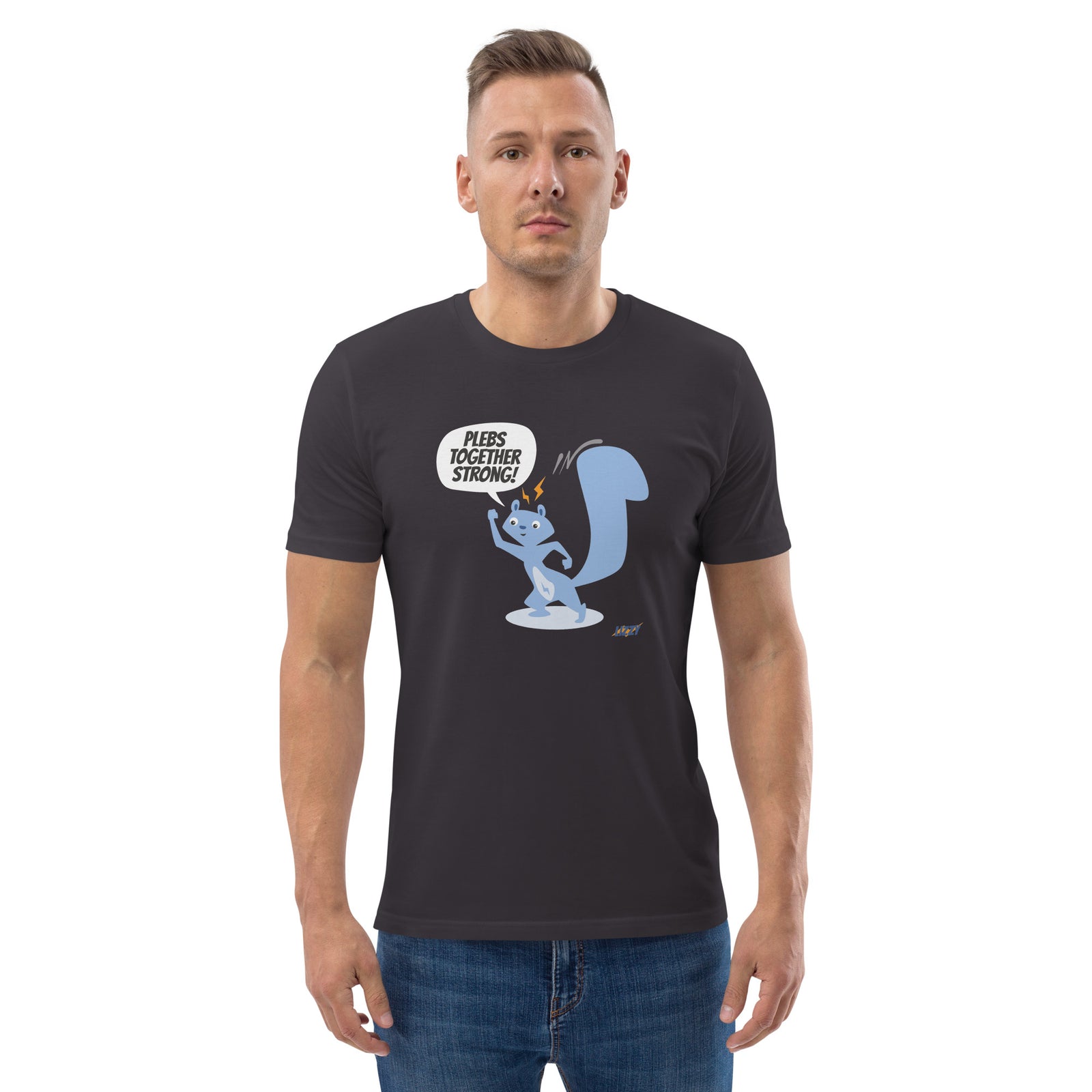 Coinfinity Bitcoin Lightning Lizzy Men's Organic Cotton T-Shirt