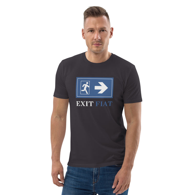 Coinfinity Exit FIAT Enter BITCOIN Men's Organic Cotton T-Shirt