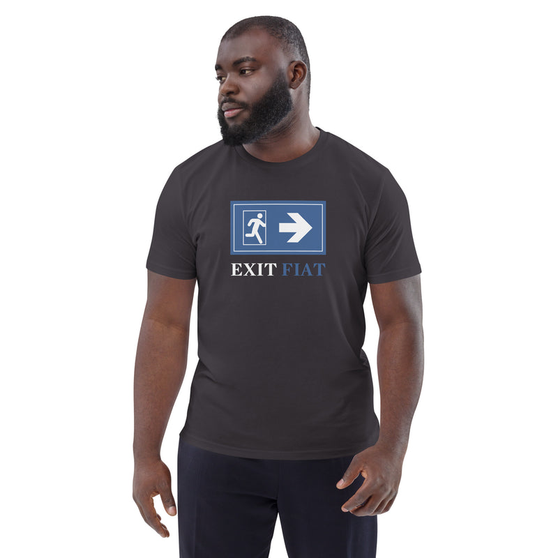 Coinfinity Exit FIAT Enter BITCOIN Men's Organic Cotton T-Shirt