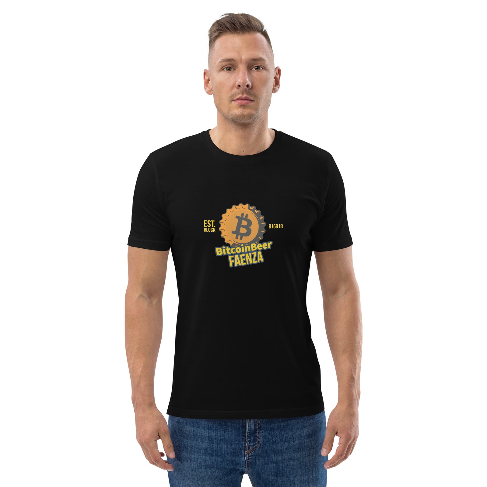 Bitcoin Beer Men's Organic Cotton T-Shirt