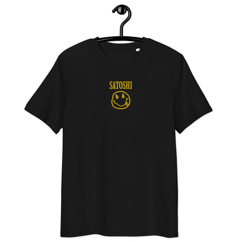 Satoshi Embroidered Men's Organic Cotton T-Shirt