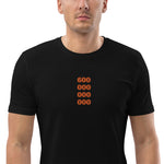 600 000 000 000 Embroidered Men's Organic Cotton | Bitcoin T-Shirt